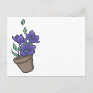 Carte Postale Bol de Petunias