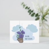 Carte Postale Bol de Petunias (Debout devant)