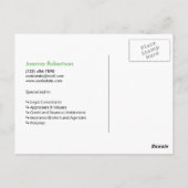 Carte Postale Bold Fun Juste vendu annonce immobilière modèle (Dos)