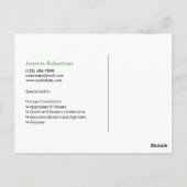 Carte Postale Bold Fun Juste vendu annonce immobilière modèle (Dos)