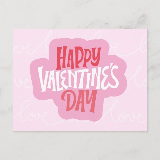 Carte Postale Bold Love Statement Saint Valentin (Devant)