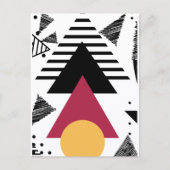 Carte Postale Bold minimal geometric shapes  (Devant)