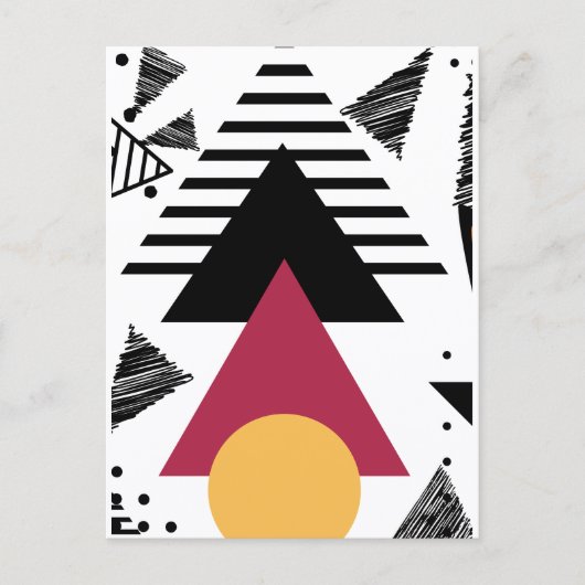 Carte Postale Bold minimal geometric shapes  (Devant)