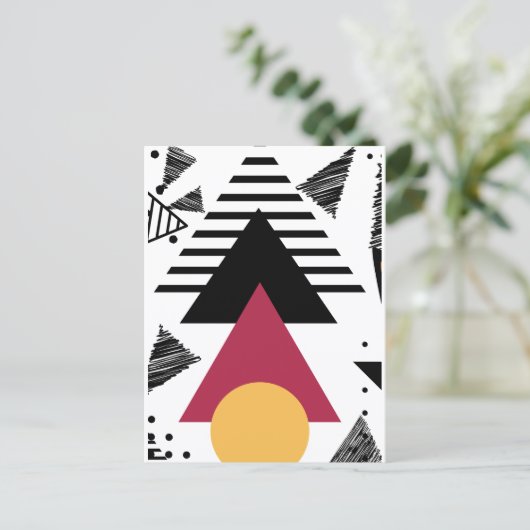 Carte Postale Bold minimal geometric shapes  (Debout devant)