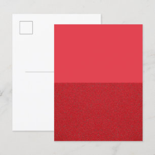 Carte postale Bold Red Invitation à deux tons - Pe