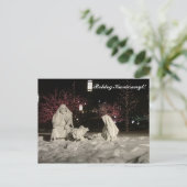 Carte Postale Boldog Karácsonyt (Debout devant)