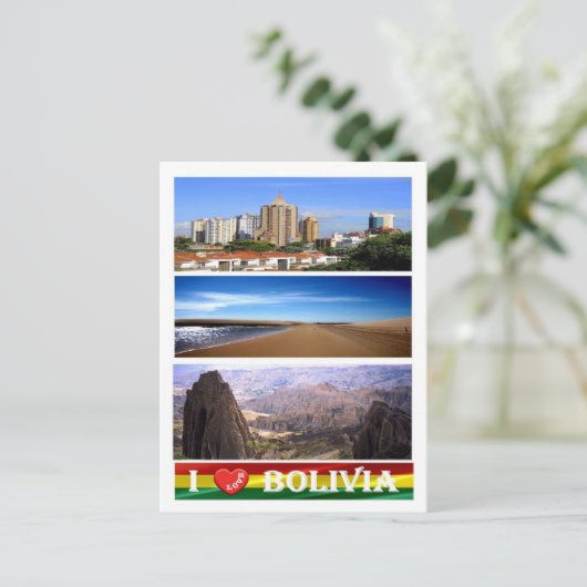 Carte Postale Bolivia - I love - (Debout devant)