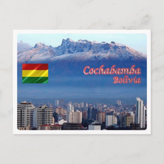Carte Postale Bolivie - Cochabamba - Cordillère Tunari - (Devant)