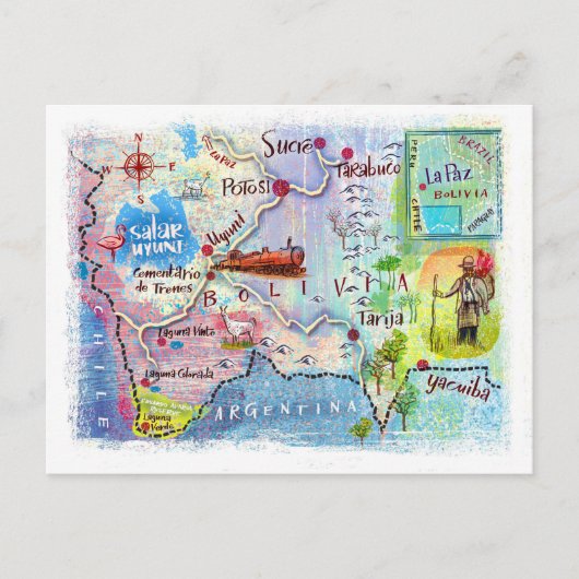 Carte Postale " Bolivie : Traveller... (Devant)
