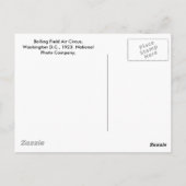 Carte Postale Bolling Field Air Circus : 1923 (Dos)