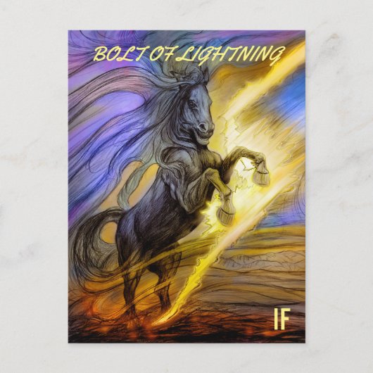Carte postale Bolt of Lightning par Mike Winterbau (Devant)