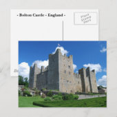Carte postale Bolton Castle (Devant / Derrière)