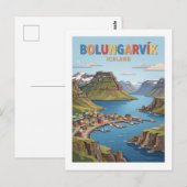 Carte Postale Bolungarvík Islande (Devant / Derrière)