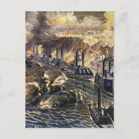 Carte Postale Bombardement de Vicksburg (Devant)