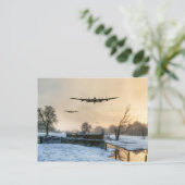 Carte Postale Bombardement d'hiver (Debout devant)