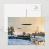 Carte Postale Bombardement d'hiver (Devant / Derrière)