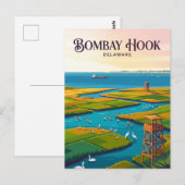 Carte Postale Bombay Hook États-Unis (Devant / Derrière)