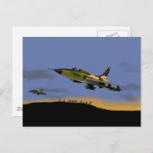 Carte Postale Bombe de chasseur F105 (Devant / Derrière)