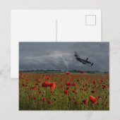 Carte Postale Bombe De Lancaster Sur Un Champ De Populations (Devant / Derrière)
