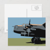 Carte Postale Bombe Lancaster Avro (Devant / Derrière)