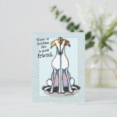 Carte Postale Bon ami Greyhound Lover (Debout devant)