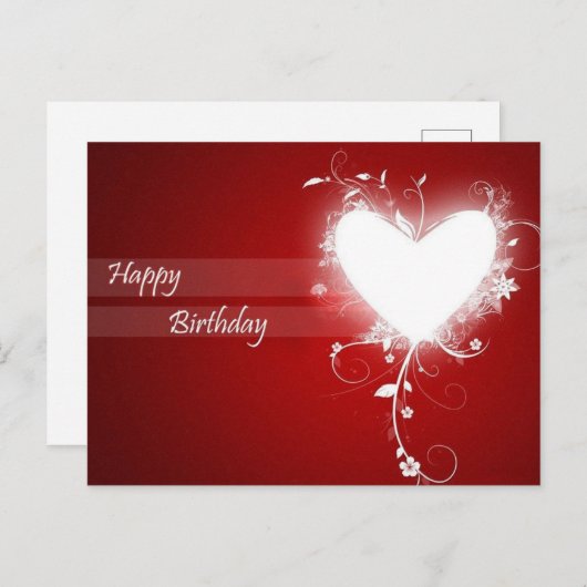 Carte Postale Bon Anniversaire (Devant / Derrière)