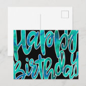 Carte Postale Bon Anniversaire (Devant / Derrière)