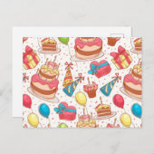 Carte Postale Bon Anniversaire (Devant / Derrière)