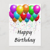 Carte postale - bon anniversaire (Devant)