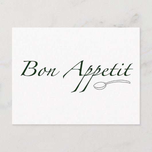 Carte Postale Bon Appetit (Devant)