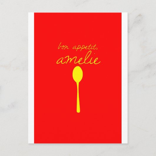 Carte Postale Bon appétit, Amélie (Devant)