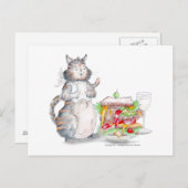 Carte postale Bon Appitet Cat (Devant / Derrière)