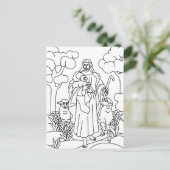 Carte Postale Bon berger Jésus (Debout devant)