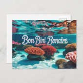 Carte postale Bon bini bonaire (Devant / Derrière)