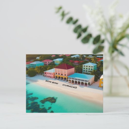 Carte postale Bon bini curacao (Debout devant)