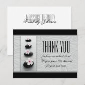 Carte Postale Bon de Remerciement Salon de Spa de Thérapie de Ma (Devant / Derrière)