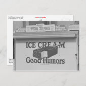 Carte Postale Bon Humour Camion à glace (Devant / Derrière)