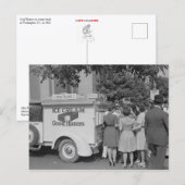 Carte Postale Bon Humour Camion à glace (Devant / Derrière)