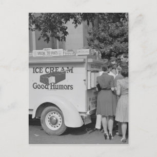 Carte Postale Bon Humour Camion à glace