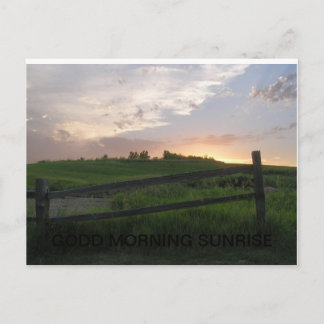 CARTE POSTALE BON LEVER DU SOLEIL DU MATIN