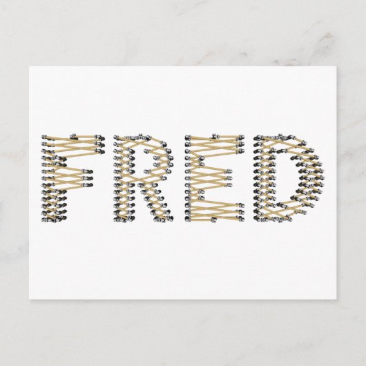 Carte Postale Bon logo FRED (Devant)