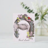 Carte Postale Bon Luck Vintage Horseshoe (Debout devant)