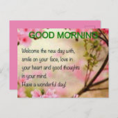 CARTE POSTALE BON MATIN (Devant / Derrière)