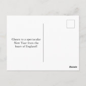 Carte Postale Bon Nouvel An Londres Feu d'artifice sur Big Ben (Dos)