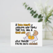 Carte postale bon oeuf (Debout devant)