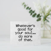 Carte Postale Bon pour votre devis Soul (Debout devant)