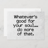 Carte Postale Bon pour votre devis Soul (Devant / Derrière)