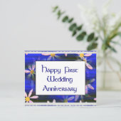 Carte Postale Bon Premier anniversaire de Mariage (Debout devant)