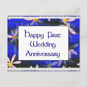 Carte Postale Bon Premier anniversaire de Mariage