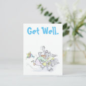 Carte Postale Bon rétablissement. (Debout devant)